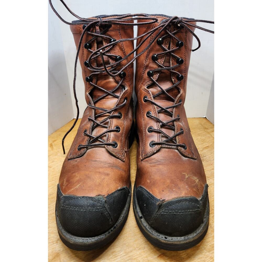 Red Wing Boots Mens 9 EE Metguard Safety Steel Toe Leather 4498 Foot Shield Cut